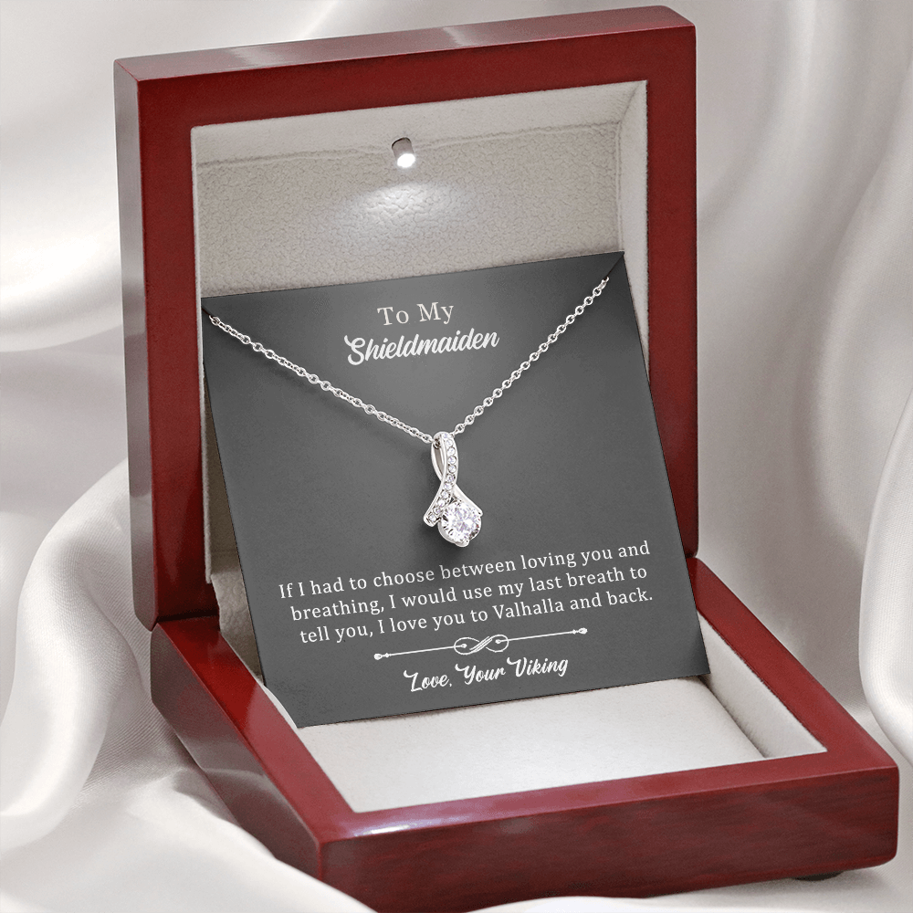 To My Shieldmaiden ''Breathing''  Alluring Beauty Necklace