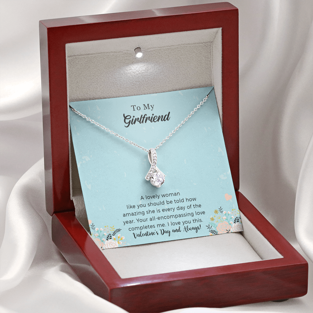 Girlfriend Alluring Beauty Necklace Gift For Her - Your All-encompassing Love Completes Me