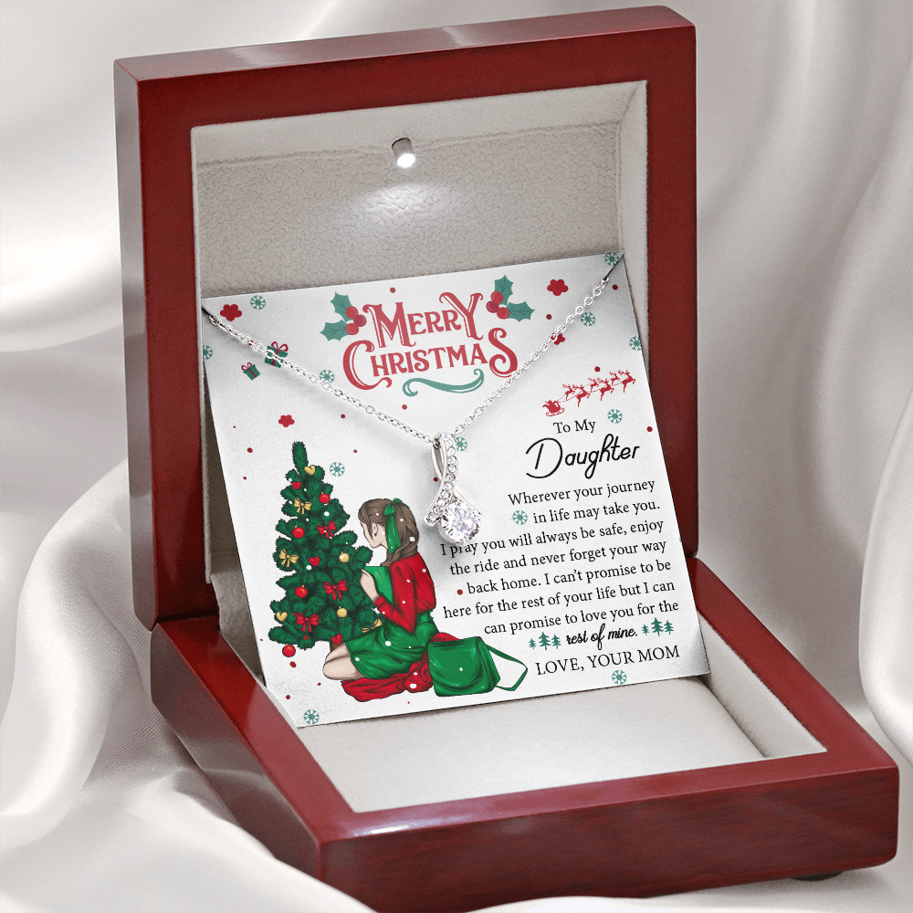 Daughter Gifts From Mom, Father Daughter Necklace, To My Daughter Necklace From Dad, Necklace Birthday Gift For Daughter From Mom, Christmas Gift For Daughter Necklace, Gifts For Women