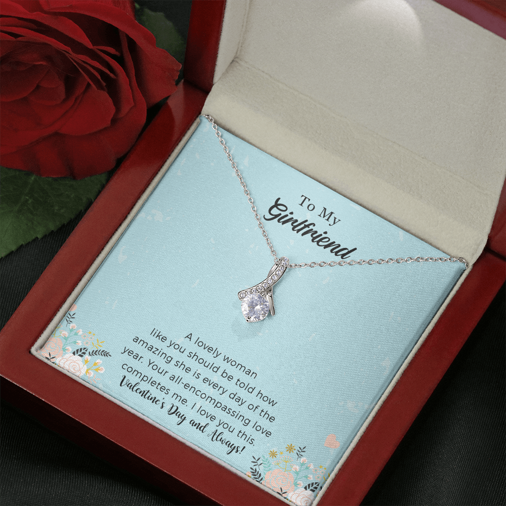 Girlfriend Alluring Beauty Necklace Gift For Her - Your All-encompassing Love Completes Me