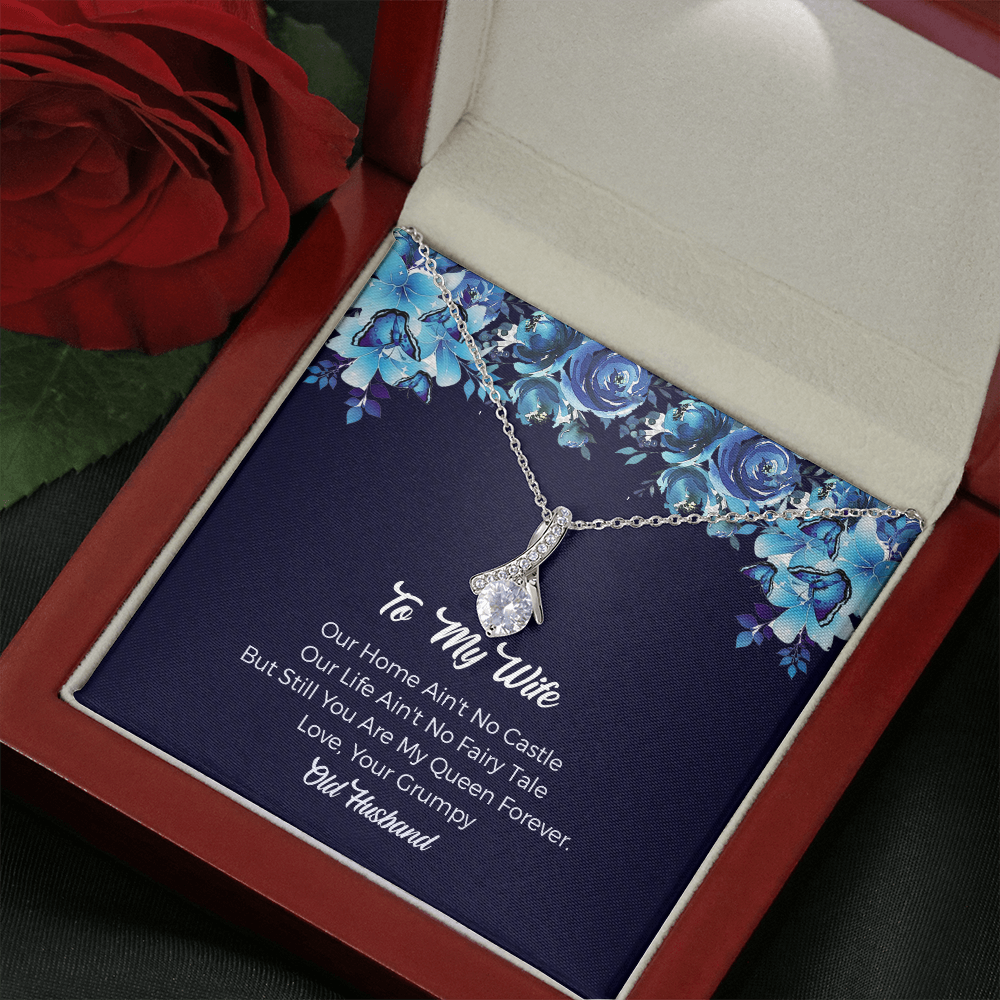 Forever Love To My Wife Necklace from Husband, Anniversary Birthday Gift for Wife