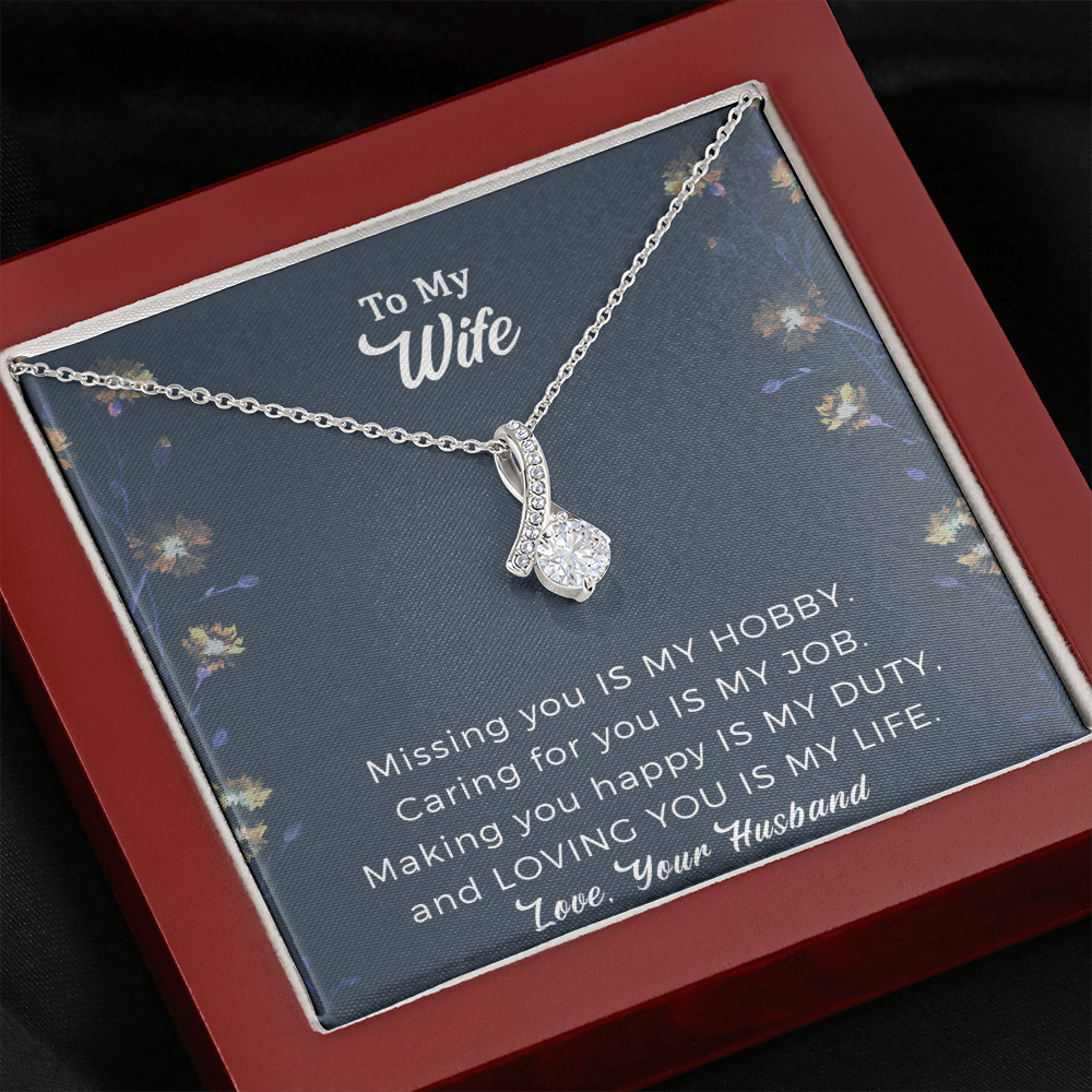 A Gift For Wife, For Wife Just Because, Alluring Beauty Necklace For Wife Birthday, Thoughtful Gift For Wife, A Good Gift For Wife, Wife Birthday Jewelry