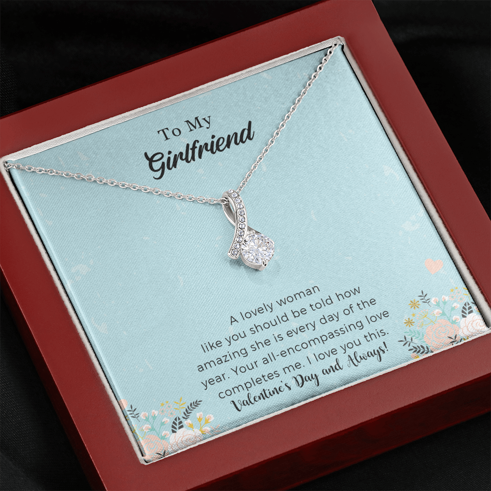 Girlfriend Alluring Beauty Necklace Gift For Her - Your All-encompassing Love Completes Me