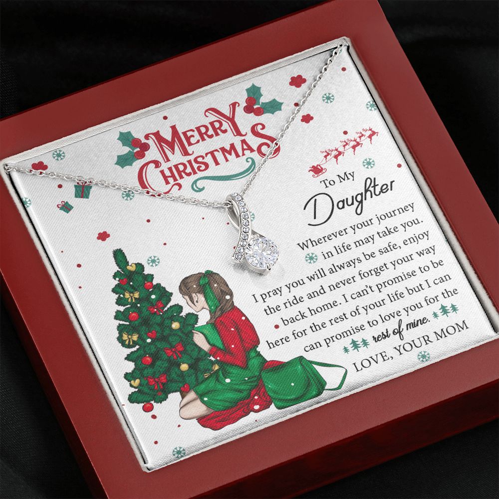 Daughter Gifts From Mom, Father Daughter Necklace, To My Daughter Necklace From Dad, Necklace Birthday Gift For Daughter From Mom, Christmas Gift For Daughter Necklace, Gifts For Women