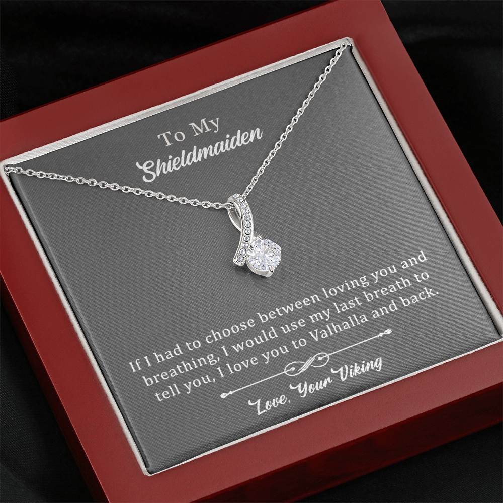 To My Shieldmaiden ''Breathing''  Alluring Beauty Necklace