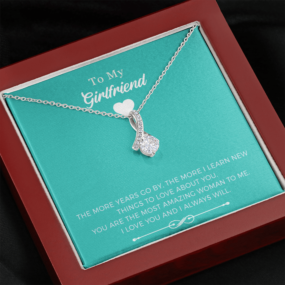 To My Beautiful Girlfriend Alluring Beauty Necklace Gift
