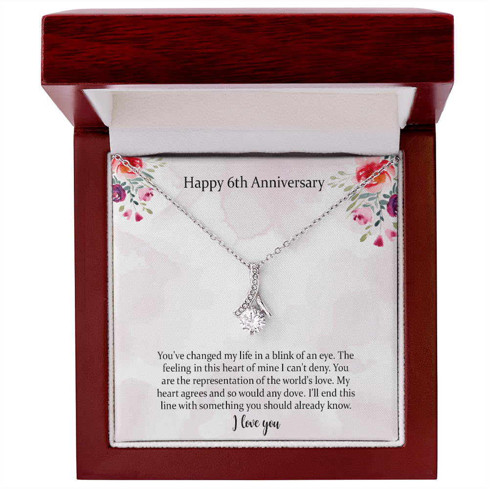 Happy 6th Alluring Beauty Necklace Anniversary