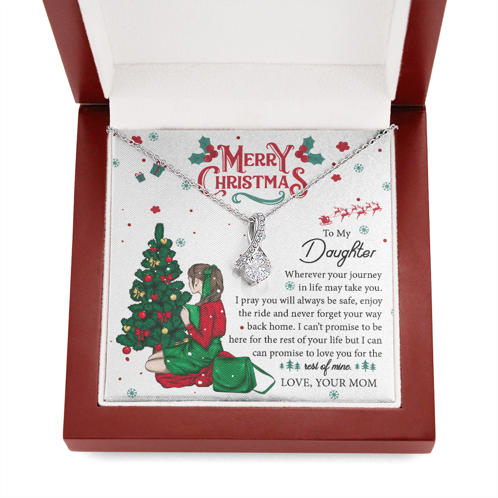 Daughter Gifts From Mom, Father Daughter Necklace, To My Daughter Necklace From Dad, Necklace Birthday Gift For Daughter From Mom, Christmas Gift For Daughter Necklace, Gifts For Women