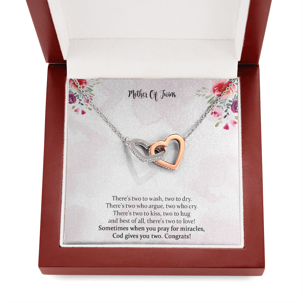 Mom Of Twins Gift, Jewelry For Mother Of Twins, Parents of Twins, Best Gift For New Mom of Twins, Birthday Gift For Mom of Twins Necklace