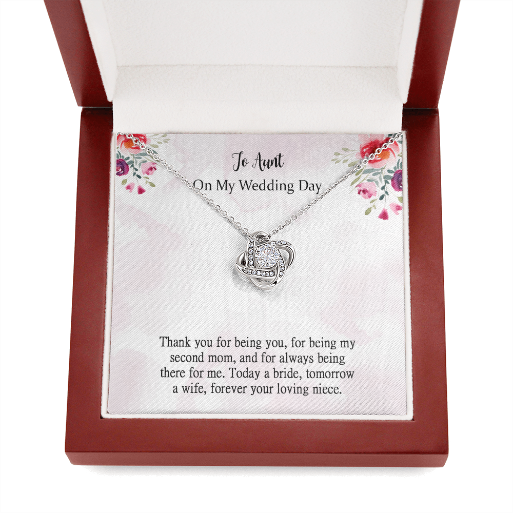 Aunt Wedding Gift necklace from bride, Aunt of the bride, Thank You Aunt, second mom, Bridal Shower