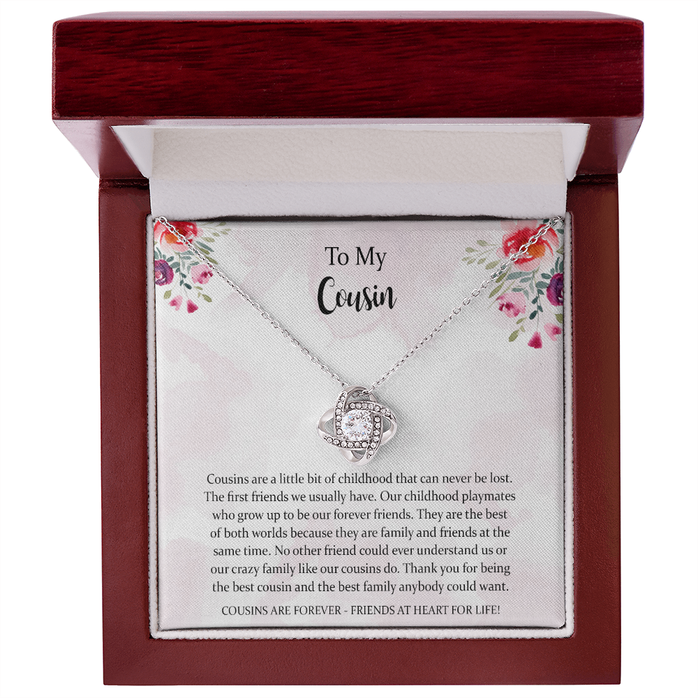 Cousin Gifts For Women Love Knot Necklace