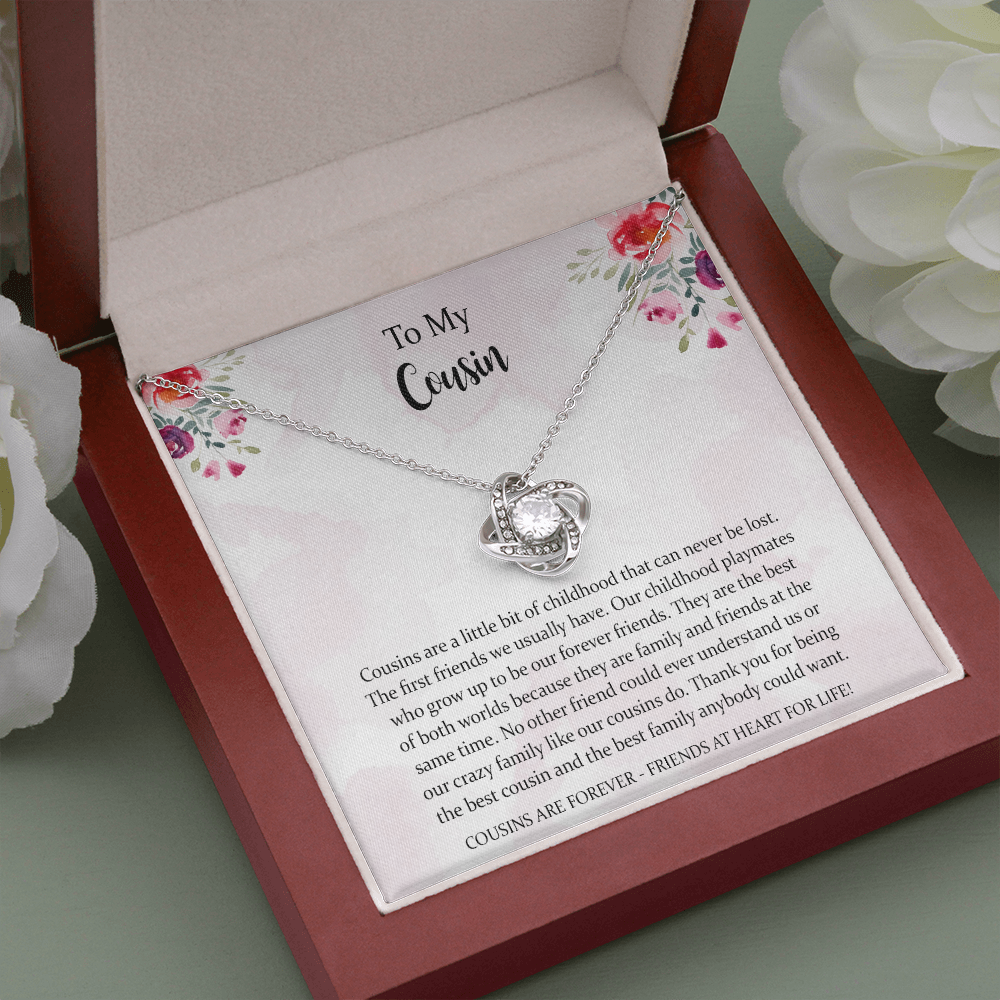 Cousin Gifts For Women Love Knot Necklace
