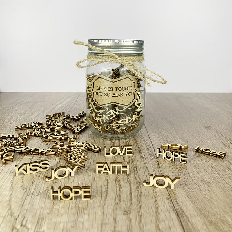 Life is Tough But So Are You Gift Jar - Handmade Gift