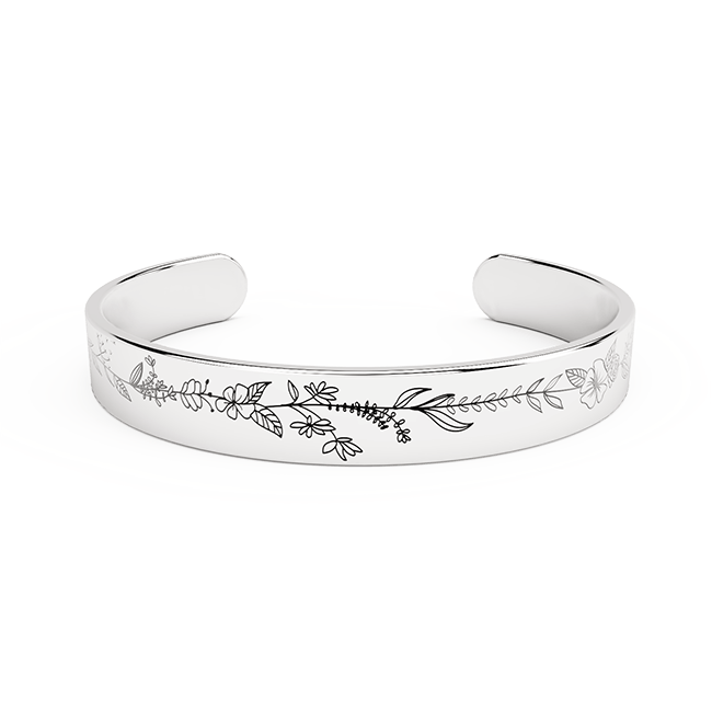 "A Wise Woman Once Said"" Silver-plated Bracelet