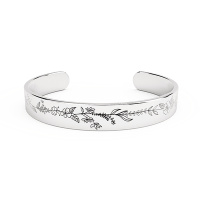 "A Wise Woman Once Said"" Silver-plated Bracelet