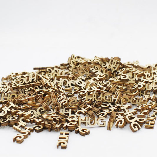 HUG wooden cutouts - Refill your Jar of Hugs! 140 per pack