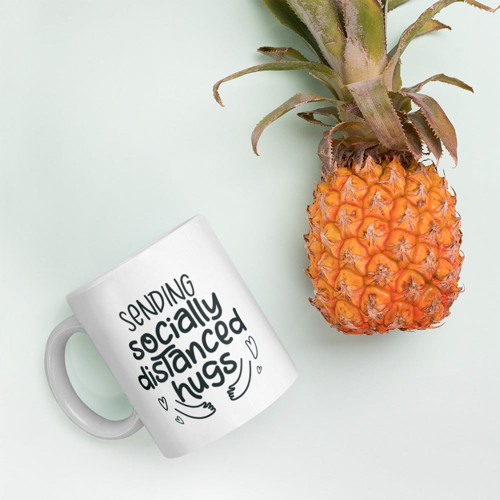 Quarantine Gift, Sending You Socially Distanced Hugs Mug, Social Distancing Gift, Quarantine Gift for Family and Friend, Miss You Gift