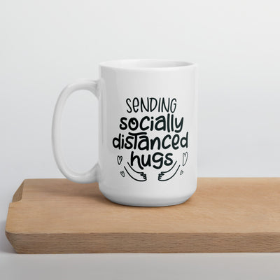 Quarantine Gift, Sending You Socially Distanced Hugs Mug, Social Distancing Gift, Quarantine Gift for Family and Friend, Miss You Gift
