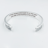 "A Wise Woman Once Said"" Silver-plated Bracelet